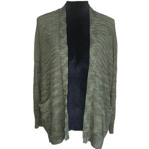 Anthropologie Marled Green Cardigan Sweater Size Small